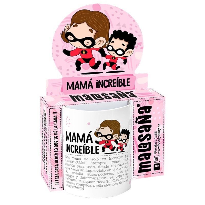 Taza 330Ml Mamá Increíble Ideal para Regalo