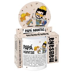 Taza 330Ml Papá Manitas Ideal para Regalo