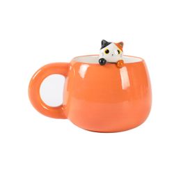 Taza 450 ml Infantil Charm Gato Naranja ITotal Ideal Regalo