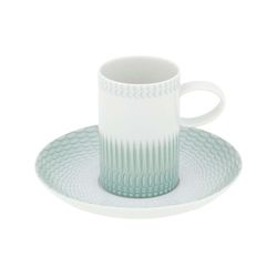 Taza Café c/ Platillo porcelana Venezia, Ø13x7,5 cm