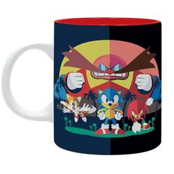 Taza de Sonic, Knuckles y Tails
