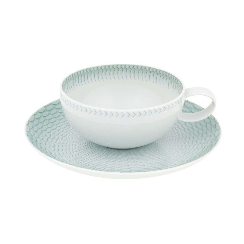 Taza de Té con platillo de porcelana, Ø16,8x5 cm | Venezia