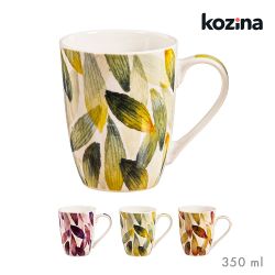 Taza Diseño Plumas Colores Surtidos, 340 Ml