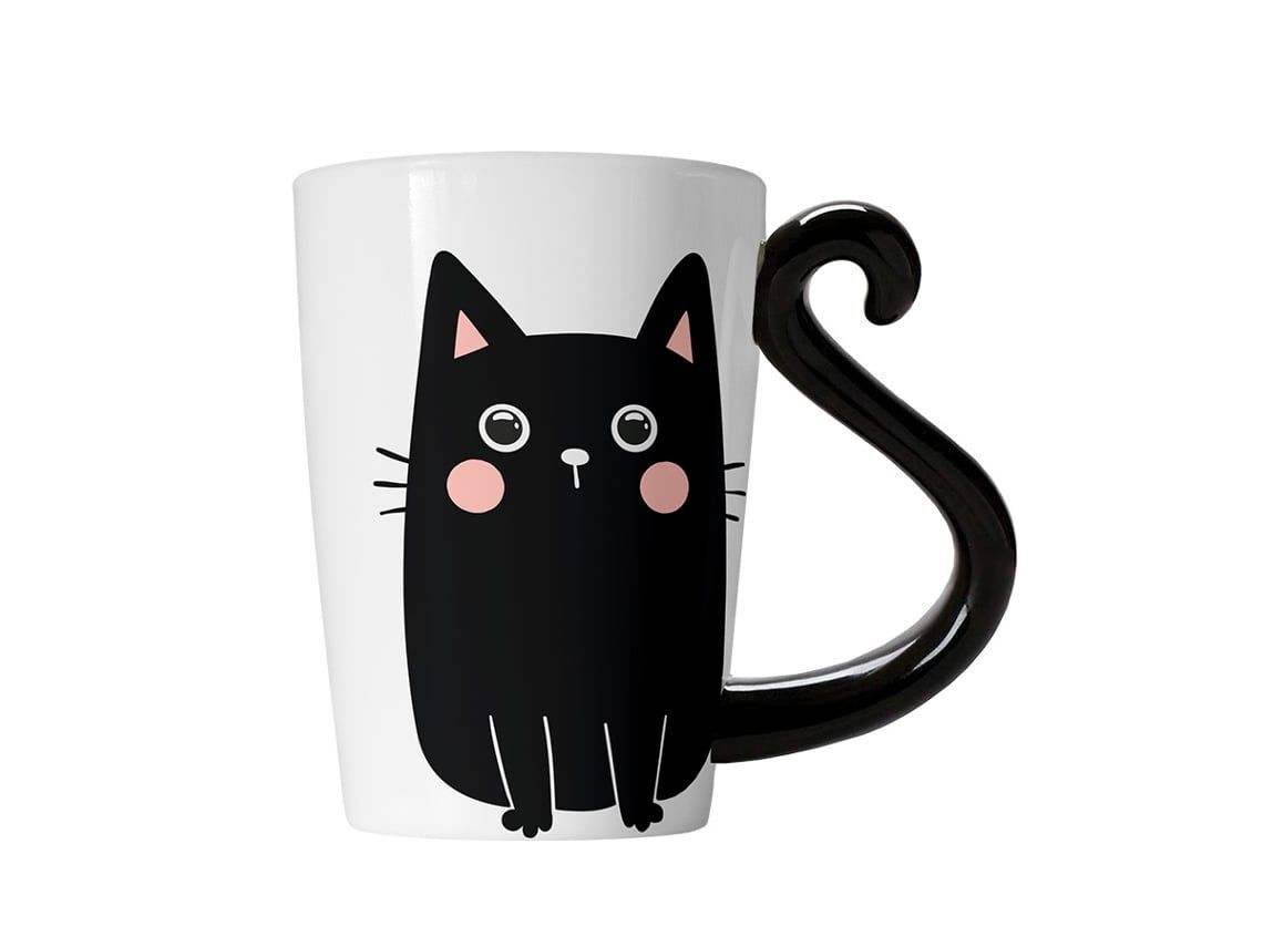 Taza Infantil Regalo Gato Negro ITotal Ideal Regalo