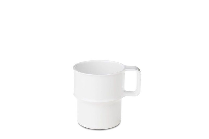 Taza Melamina Mepal 280 ml Apilable Blanco