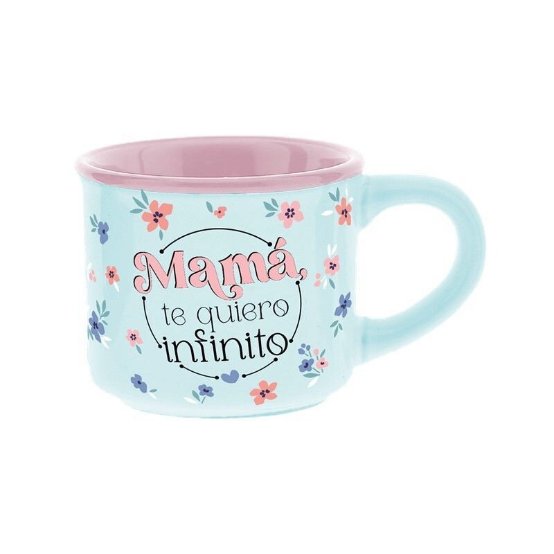 Taza Mini 50 Ml Mamá, Te Quiero Infinito Ideal para Regalo