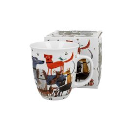 Taza Mug Jumbo Perro Walk Porcelana Caja Ideal Regalo