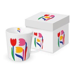 Taza Mug Tulipas Caja Regalo PPD