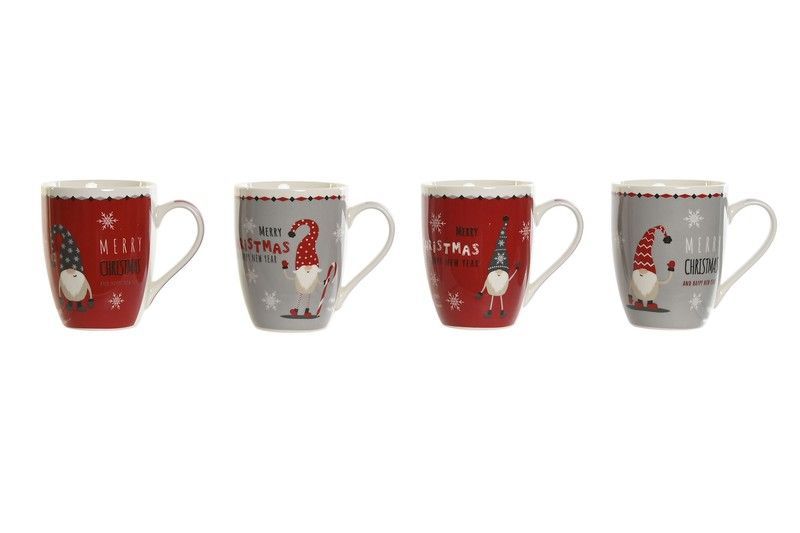 Taza Navidad Mug Porcelana Gnomos 340 ml