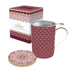 Taza para Infusiones y Té con filtro en Porcelana Easy Life Mos4