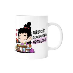 Taza Situación Sentimental: Opositando (Chica) Malasaña Especial Regalo