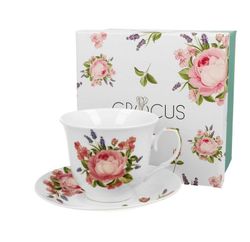 Taza Te C/Plato Fairy Porcelana para Té e Infusion