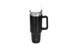 Taza Termo 1200 Ml Negro Con Pajita Iris