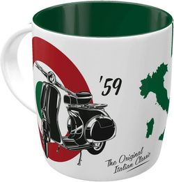 Taza Vespa The Italian Classic Retro Vintage