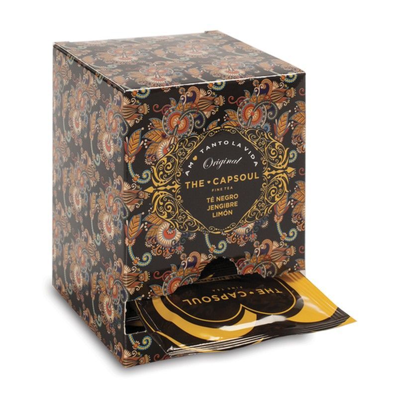 Té negro jengibre limón pirámides the capsoul