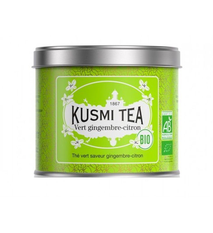 Té verde jengibre limón kusmi tea 100 grs granel bio