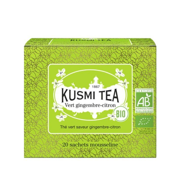 Té verde jengibre limón kusmi tea