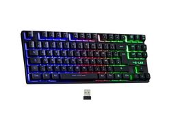 Teclado gaming mini the g-lab keyz-cae-tkl-wl/sp inalambrico negro