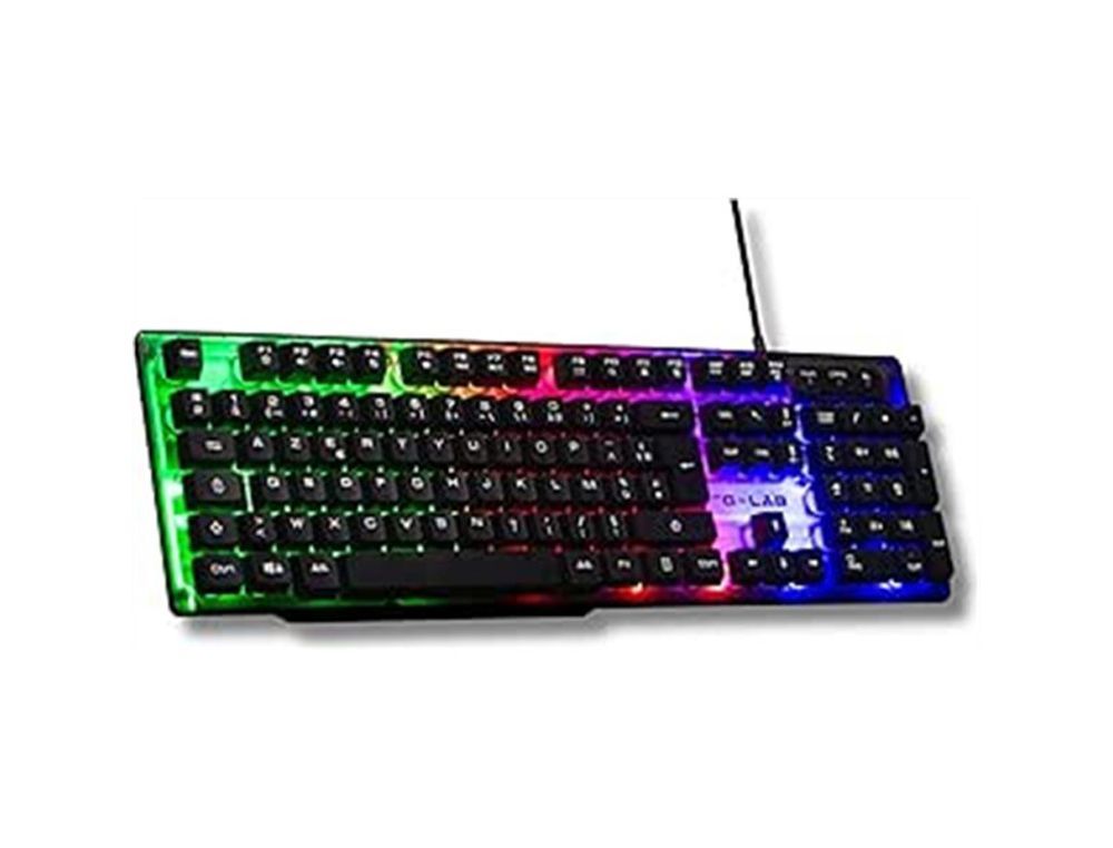 Teclado gaming the g-lab keyz-neon/sp mecanico rainbow