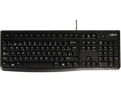 Teclado logitech k120 usb 2.0 con cable negro