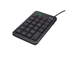 Teclado numerico trust xalas numpad con cable longitud 145 cm usb 2.0 color negro
