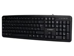 Teclado q-connect con cable 1,35 mt color negro