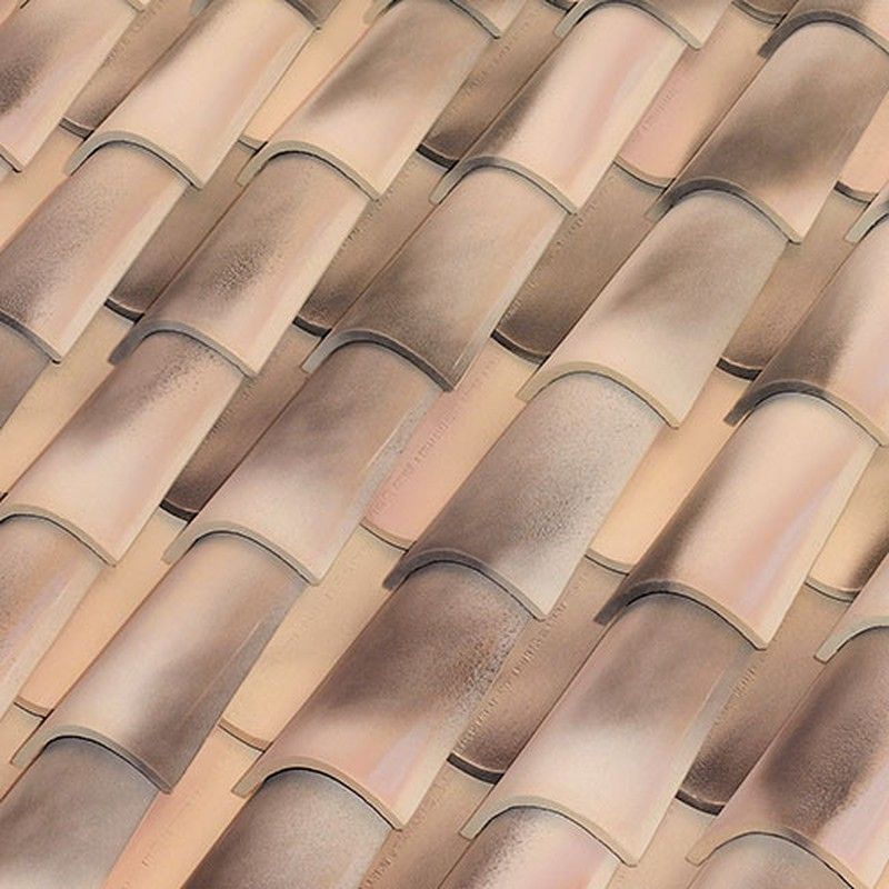 Teja curva C40.19 blanca envejecida Nature Tejas Borja