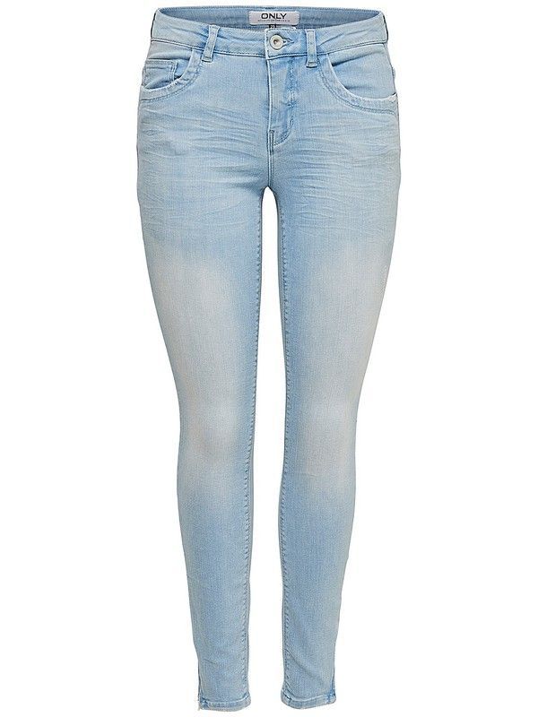 Tejano 5 bolsillos elástico tobillero Only Light Blue Den