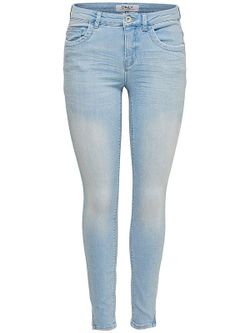 Tejano 5 bolsillos elástico tobillero Only Light Blue Den