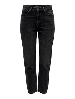 Tejano 5 bolsillos HW tobillero Only Black Denim