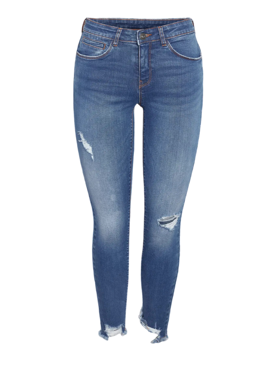 Tejano 5 bolsillos tobillero con rotos Noisy May Dark Blue