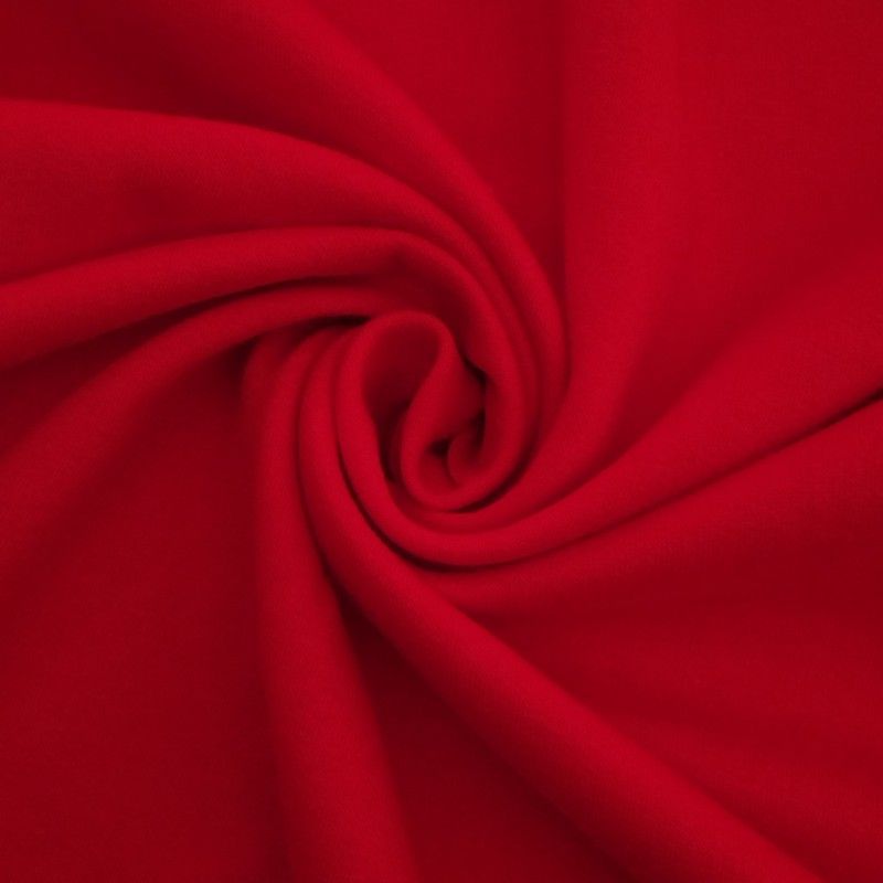 Tela felpa elastica roja – 240g/m² – Ancho 155 cm