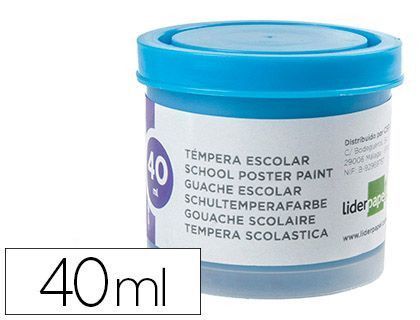 Tempera Liderpapel Escolar 40 Ml Azul