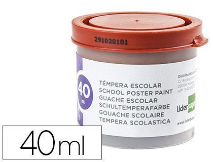 Tempera Liderpapel Escolar 40 Ml Marron