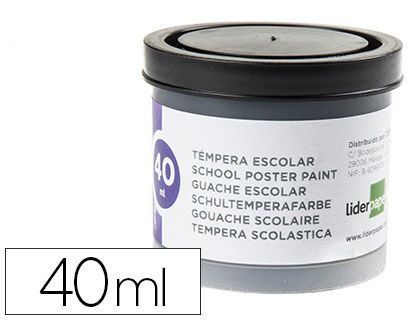 Tempera Liderpapel Escolar 40 Ml Negro