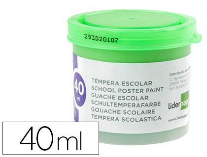 Tempera Liderpapel Escolar 40 Ml Verde Claro