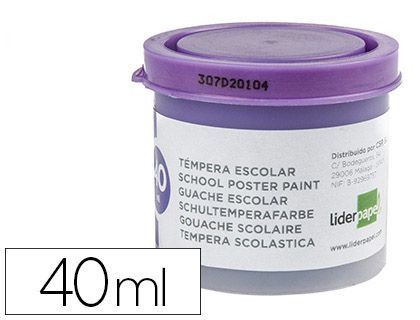 Tempera Liderpapel Escolar 40 Ml Violeta