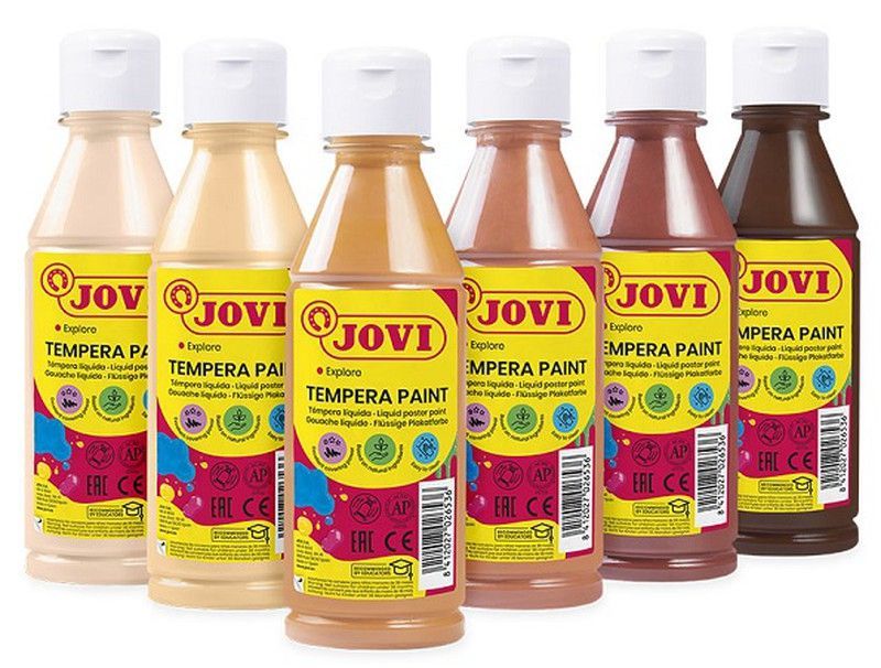 Témpera líquida JOVI PAINT MULTICULTURAL 250 ml, surtido 6 colores