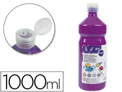 Tempera Liquida Liderpapel Escolar 1000 Ml Violeta