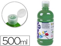Tempera Liquida Liderpapel Escolar 500 Ml Verde Oscuro