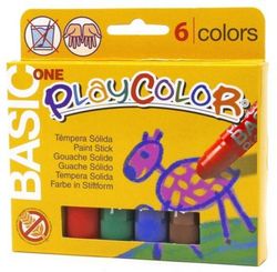 Témpera sólida PLAYCOLOR BASIC ONE 6 colores