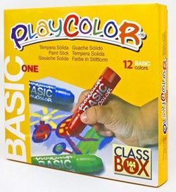 Témpera sólida PLAYCOLOR BASIC ONE CLASS BOX 144 unid.