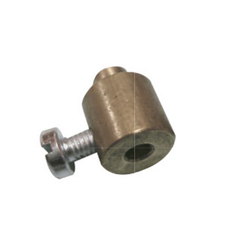 Tensor escañacable cilindrico con tornillo para veneciana guiada.