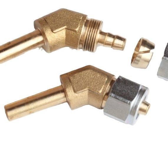 Terminal 45Āŗ Para Pvc De 8Mm A Tubo 8Mm