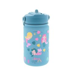 Termo Inox Infantil con Pajita 330 ml Emerald Mermaid Dreams Creative Story