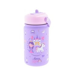 Termo Inox Infantil con Pajita 330 ml Lilac Magic Kingdom Creative Story