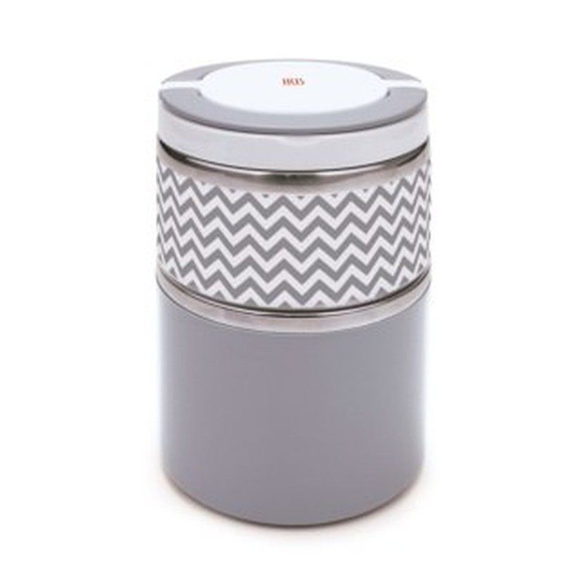 Termo lunchbox doble gris inox 0,9l iris