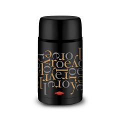 Termo Para Sólidos Negro Letras 1000 Ml