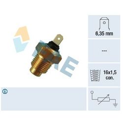 Termo-resistencia. Sensor temperatura del refrigerante .Terminal faston  6,35mmm,rosca 16x1,5 con. F31140 FAE