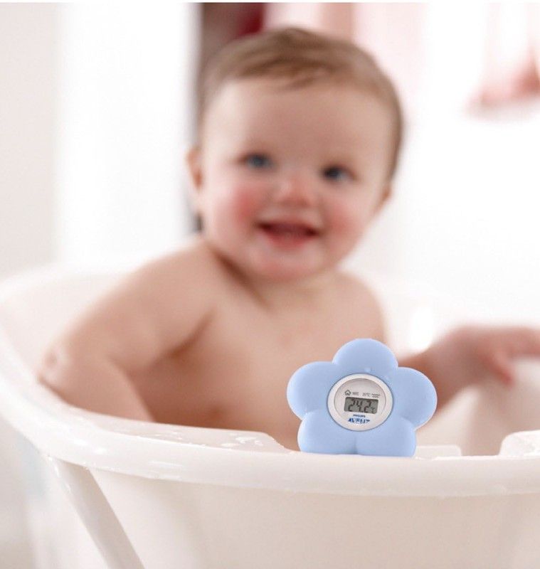 Termometro De Habitación Y Baño Avent Philips 1 Unidad Color Azul SCH 550/20